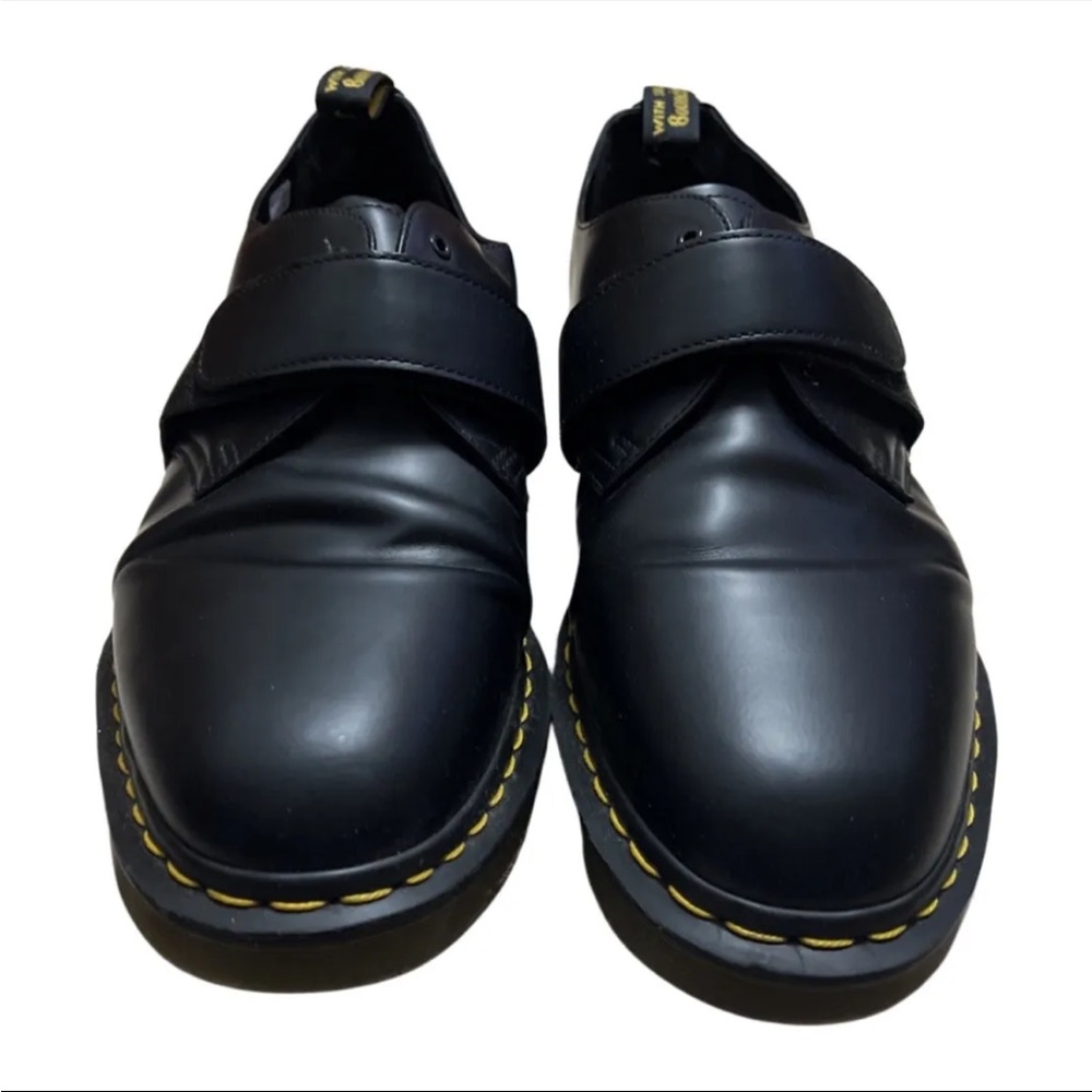 EUC Dr Martens Engineered Garments Black Patent Leather shoes Mens Sz US 10